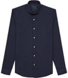 Reiss Bonucci - Mens Cotton And Cashmere Shirt In Blue, Size Xs