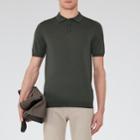 Reiss Manor - Mens Merino Wool Polo Shirt In Green