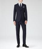 Reiss Faith - Mens Three Piece Suit In Blue, Size 36