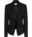 Reiss Sienna - Womens Drape-front Jacket In Black, Size 4
