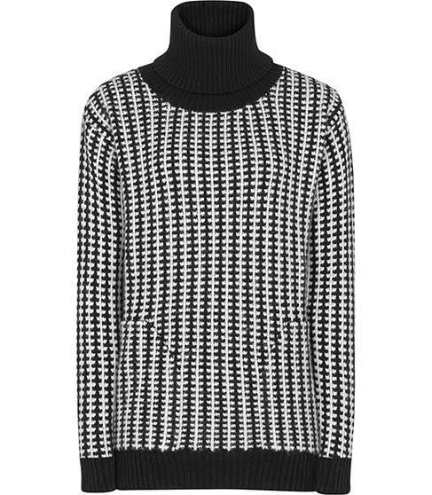 Reiss Amie Textured Two-tone Jumper