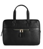 Reiss Lindberg - Pebbled Leather Briefcase In Black, Mens