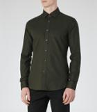 Reiss Ridley - Mens Slim-fit Shirt In Green, Size Xs