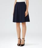 Reiss Hannah - A-line Mini Skirt In Blue, Womens, Size 0