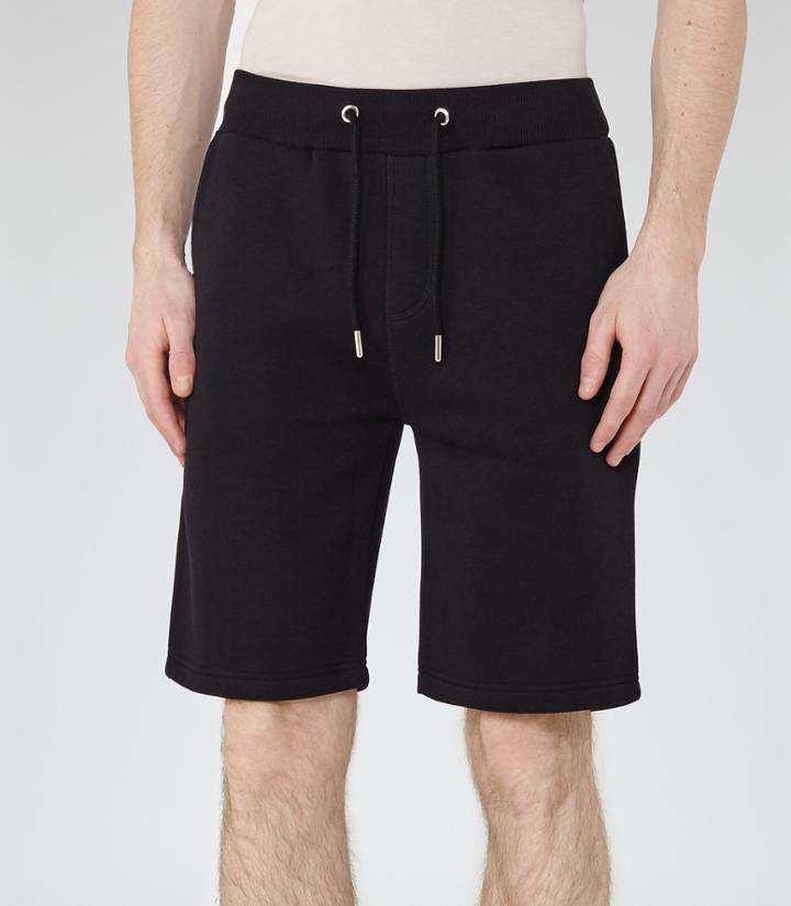 Reiss Alvin - Jersey Shorts In Blue, Mens, Size Xs