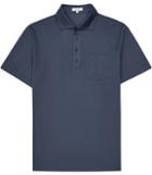 Reiss Spirito - Mens Pique Cotton Polo Shirt In Blue, Size Xs