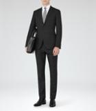 Reiss Mission - Mens Speckled Wool Suit In Grey, Size 38