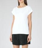 Reiss Elsie - Womens Button-back Top In White, Size 6