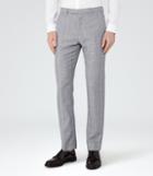 Reiss Buckingham T - Mens Check Trousers In Grey, Size 30