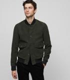 Reiss Dragon - Cotton Bomber Jacket In Green, Mens, Size S
