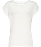 Reiss Kiki - Womens Silk-front T-shirt In White, Size Xs