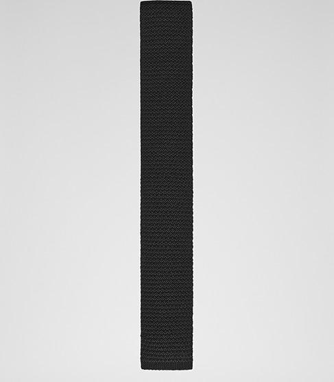 Reiss Darcy Slim Silk Knitted Tie