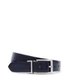 Reiss Ricky - Mens Reversible Leather Belt In Blue, Size 34