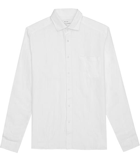 Reiss Napoli Slim-fit Linen Shirt