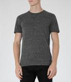 Reiss Fabian - Mens Marl T-shirt In Grey, Size S