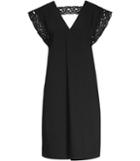 Reiss Cayene - Womens Lace-detail Shift Dress In Black, Size 4