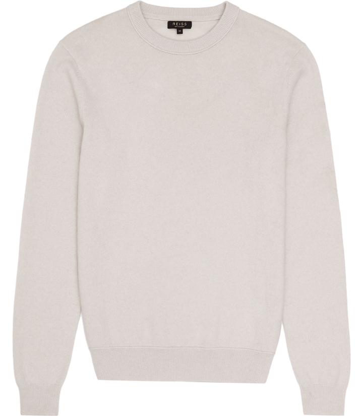 Reiss Hamilton - Mens Cashmere Crew-neck Jumper In Brown, Size Xs