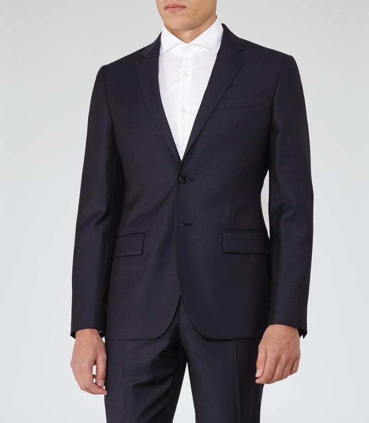 Reiss Harry B - Modern Fit Blazer In Blue, Mens, Size 36