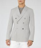 Reiss Jonty B - Mens Double-breasted Blazer In Brown, Size 40