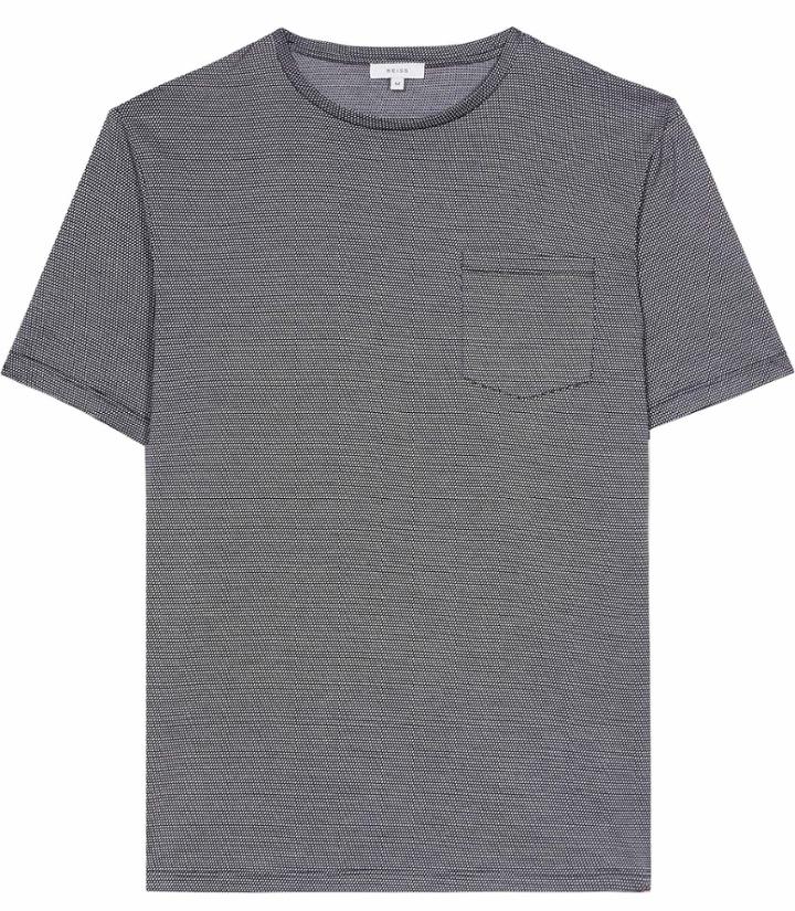 Reiss Dazzle - Mens Micro Print T-shirt In Blue, Size Xs