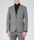 Reiss Walsh - Mottled Modern Blazer In Grey, Mens, Size 36