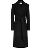 Reiss Cody - Womens Longline Wrap Coat In Black, Size 4