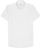Reiss Redmayne - Mens Cotton Short Sleeve Shirt In White, Size Xs