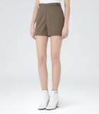 Reiss Angela - Tailored Shorts In Brown, Womens, Size 2