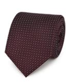 Reiss Liam - Mens Micro Dot Silk Tie In Red, Size One Size