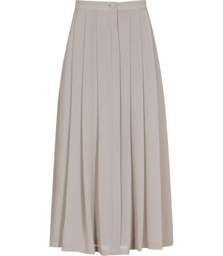 Reiss Muir - Womens Midi Skirt In Grey, Size 4