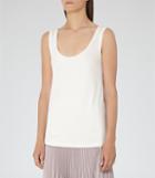 Reiss Hanna - Womens Scoop-neck Tank Top In White, Size Xs