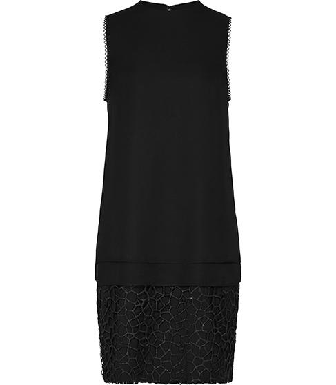 Reiss Coral Graphic-overlay Shift Dress