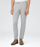 Reiss Horatio - Mens Flannel Cotton Trousers In Grey, Size 30