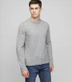 Reiss Snowy - Flecked Crew-neck Jumper In Grey, Mens, Size Xs