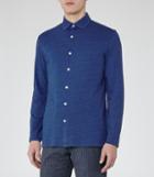 Reiss Bolivia - Mens Jersey Shirt In Blue, Size M