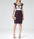 Reiss Lianora - Womens Embellished Dress In Red, Size 4
