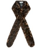 Reiss Linski - Womens Slim Faux-fur Scarf In Black, Size One Size