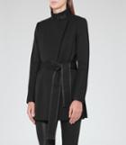 Reiss Lucy - Belted Coat In Black, Womens, Size 0