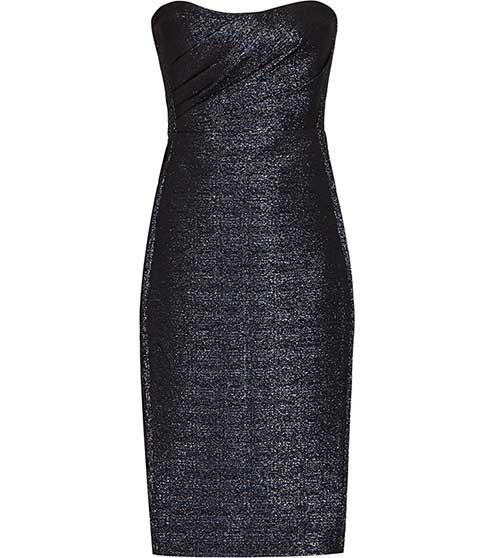 Reiss Marilyn Structured Bandeau Dress