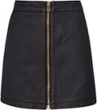 Reiss Ruth Coated Coated-denim Mini Skirt