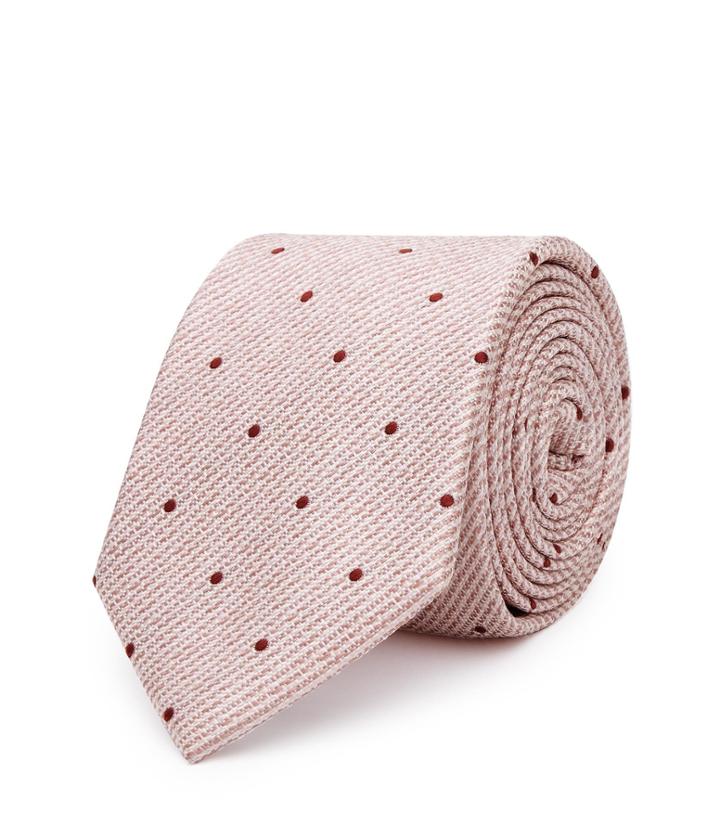 Reiss Kesher - Polka Dot Silk Tie In Pink, Mens