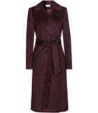 Reiss Forley - Womens Textured Longline Coat In Purple, Size 4