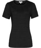 Reiss Rewe - Womens Textured T-shirt In Black, Size Xs