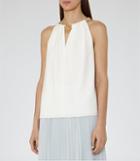 Reiss Roos - Chain-detail Top In White, Womens, Size 0