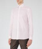 Reiss Couture - Striped Cotton Shirt In Pink, Mens, Size Xs