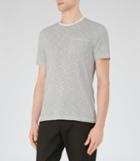 Reiss Braga - Mens Fine Stripe T-shirt In Blue, Size Xs
