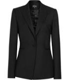 Reiss Moss - Womens Textured Blazer In Black, Size 4