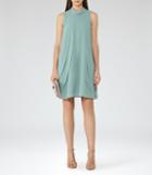 Reiss Cohen - Ruffle-front Dress In Green, Womens, Size 2