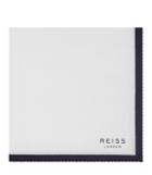 Reiss Alform - Piped Pocket Square In White, Mens