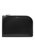 Reiss Mayfield - Mens Leather Zip Pouch In Black